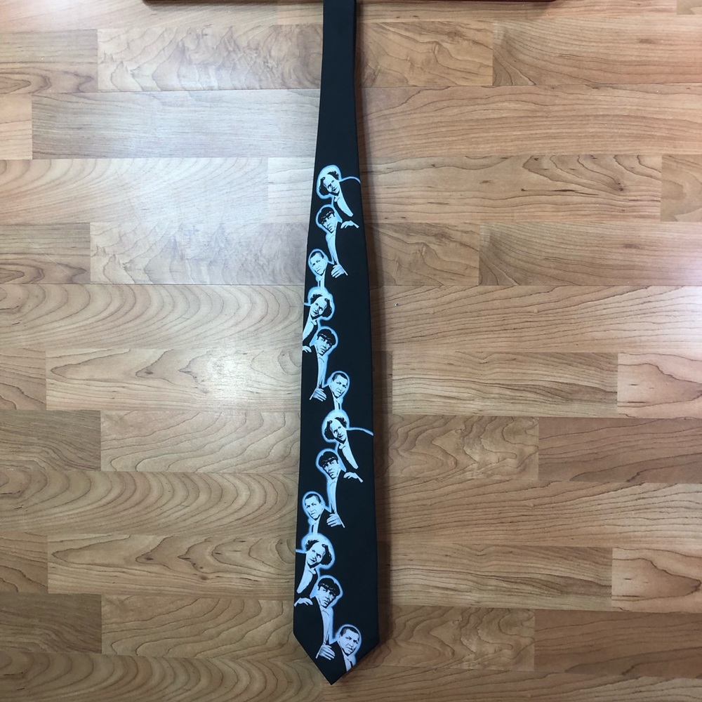 Vintage The Three Stooges Wally Wear “That’s Some Swell Tie” Black Tie